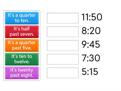 What time is it? Который час? 