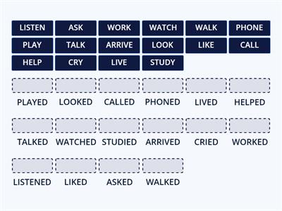 SIMPLE PAST (Regular verbs)