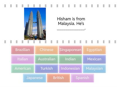 CEFR Year 5: Nationality