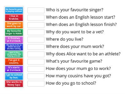 When Where What Why How How many