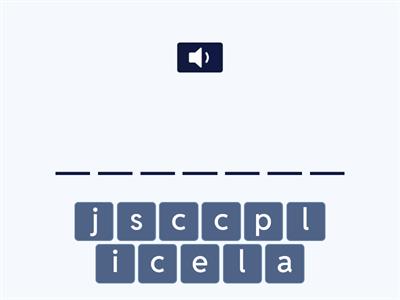 Spell the Word Y3/Y4 common exception words