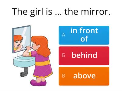 Prepositions of place+