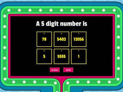 Quiz from 4 & 5 digit numbers