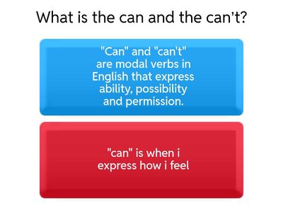 can can't evaluation 