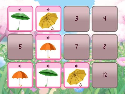Greenman St. Unit 4 - UMBRELLA MEMORY GAME -  Zeppelin Idiomas