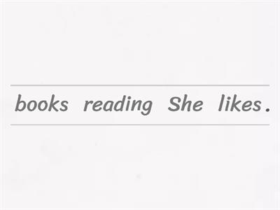 Third person present simple sentence order