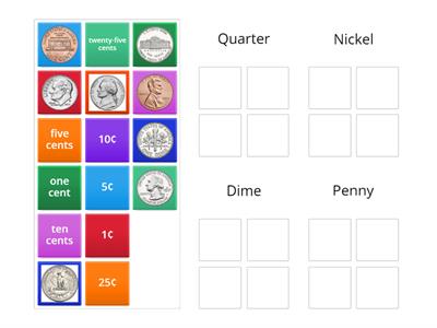 2 Identifying Coins and Values (2.5A, B)