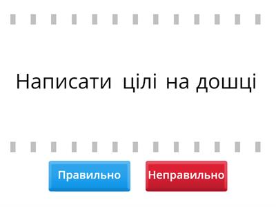 Наявність цілей допомагає учням знати, чого вони прагнуть досягти. Оберіть способи інформування учнів про цілі навчання