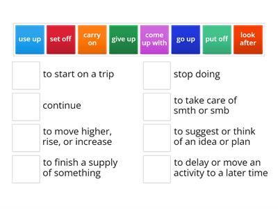 phrasal verbs Solutions pre-inter