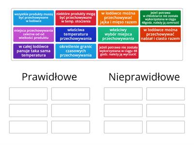 Zasady przechowywania żywności 1