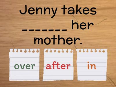 Phrasal verbs "take"