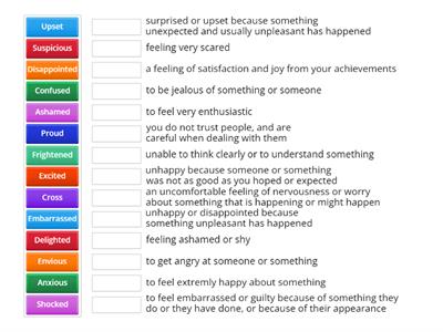 Emotions - Definition B1 