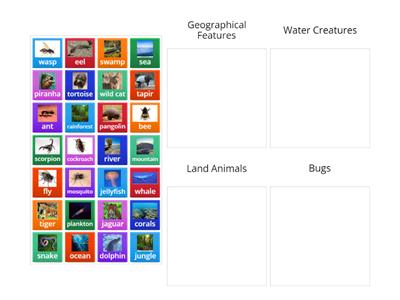 SMKTPB English Form 4 Unit 5 Categorise Words of Nature