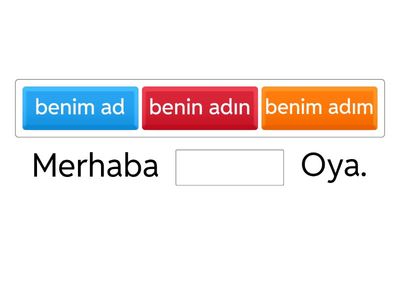 A1 - 1. ÜNİTE: SELAMLAŞMA-TANIŞMA