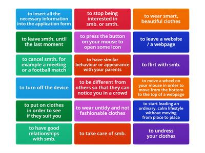 SpeakOut Intermediate Unit 6 Multi-word verbs