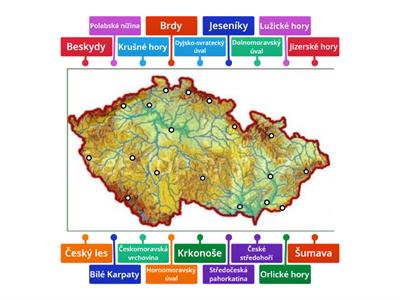 Povrch ČR - vysočiny a nížiny 