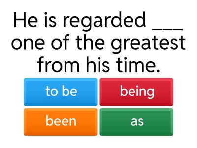 Planting The Seed - Passive Reporting Verbs Quiz