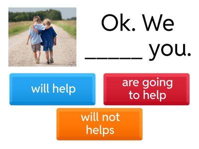 Will, Going to, Present Continuous - simple version