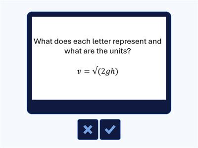 N5 Physics - Dynamics Equations (symbols and units)