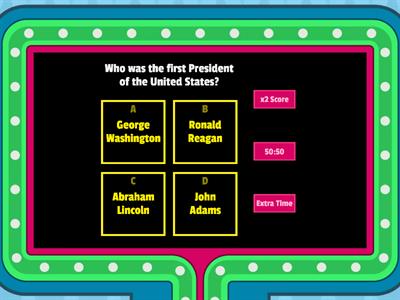 Student President's Day Quiz