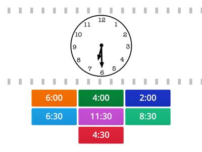 Telling Time to the Half Hour