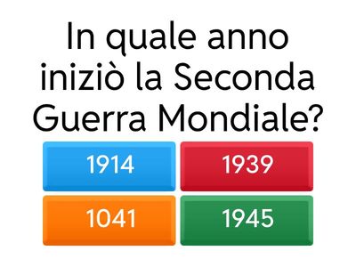 Storia: Seconda Guerra Mondiale