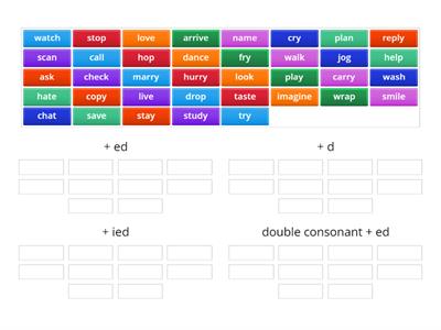 adding -ed to verbs