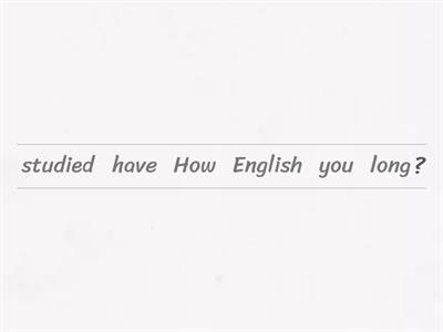 English Quiz---現在完了形・Let ・受け身など