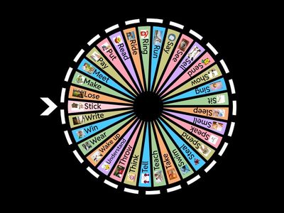 4º Irregular verbs WHEEL - 2nd  half of the list