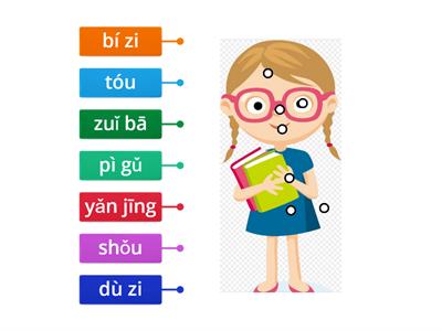 body parts (pinyin) 1