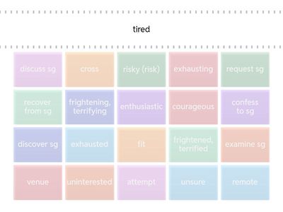 Synonyms - Solutions Pre-Intermediate UNit 1-2