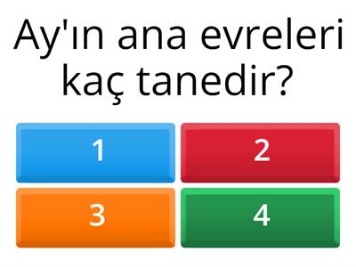 Ayın evreleri test