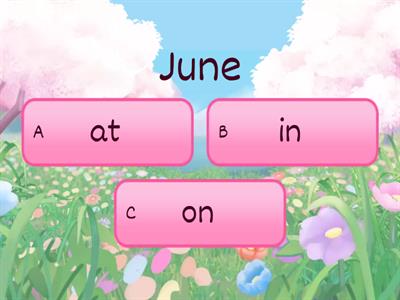 Quiz Prepositions of time