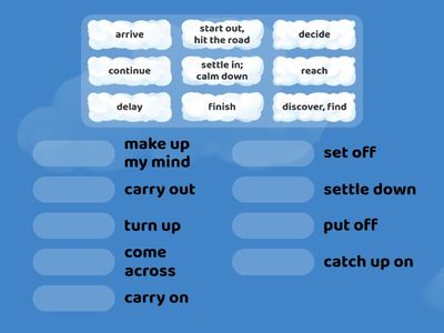 phrasal verbs lesson 1 vs synonims