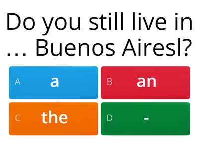  Articles - the, a, an, -