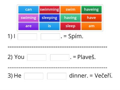 PRESENT CONTINUOUS (+/-) 