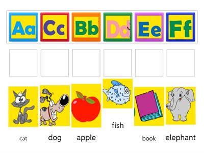 Power Up 1- Alphabet(A-F) matching