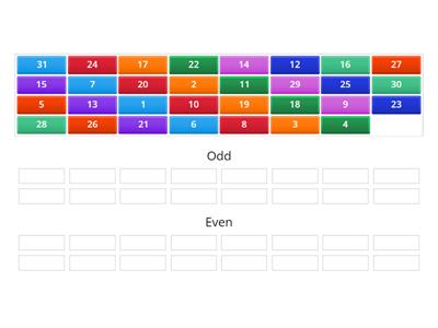 Odd and even numbers