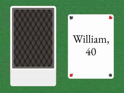  How old is ____? ____ is ____