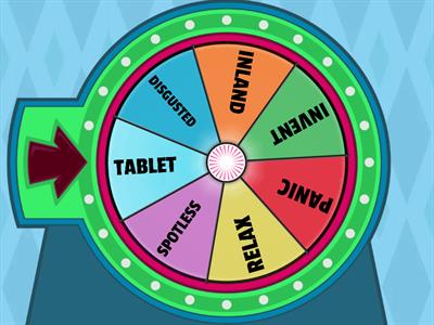 Clap, Snap, Stomp (disgusted, inland, invent, panic, relax, spotless, tablet)