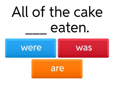 Subject - Verb Agreement Grade 6