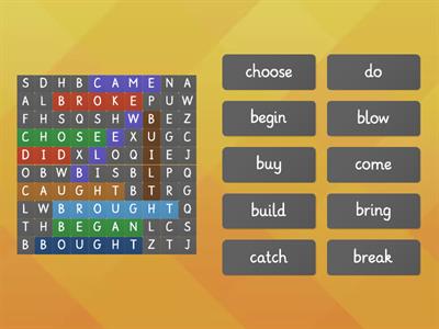 Past Simple- Irregular Verbs 1