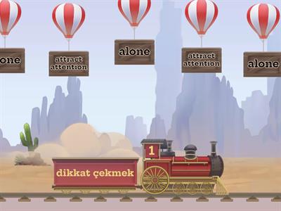 8 1.ÜNİTE KELİME KARTLARI SETİ-2 (20) Balon patlatma