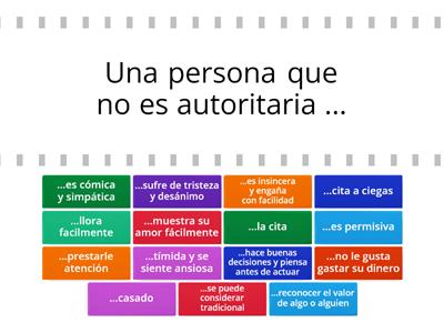 Descubre 3, ch 1. PERSONALIDADES y RELACIONES PERSONALES