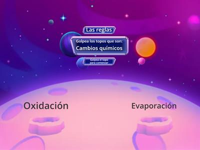 Identifica los cambios químicos de la materia