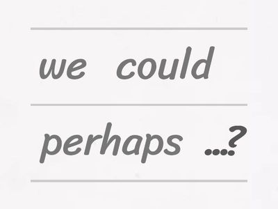 unjumble suggestion phrases