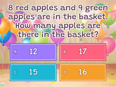 addition problem solving questions