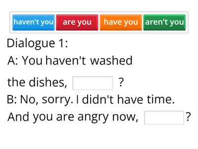 Speaking (B1, B2) - Tag Questions Dialogues