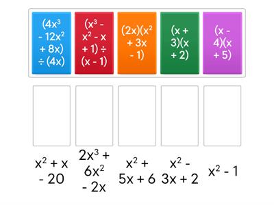 Multiplying and Dividing Polynomials