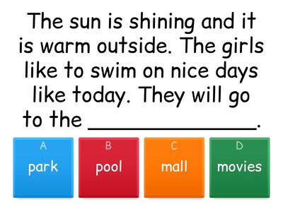 Comprehension of a Story